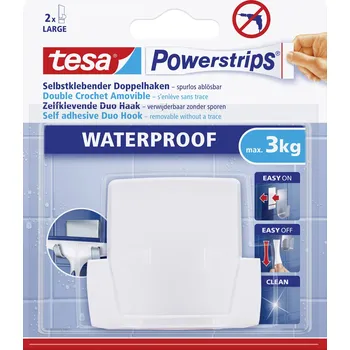 Izolační páska tesa POWERSTRIPS® Waterproof Diohaken bílá Množství: 1 ks