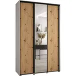 Skříň 45 Canaris 3 180 bílá/artisan/černá