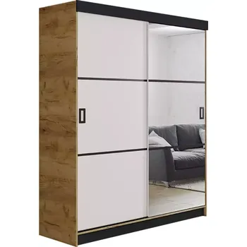 Kancelářská sestava Skříň Retro 138 3l Craft / Přední Bílý