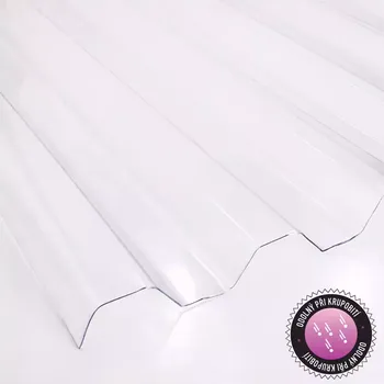 Průsvitná krytina Trapézová deska PC 2000 x 900 x 0,5 mm čirá