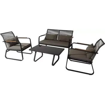 Zahradní sestava Zahradní&nbsp;sestava 2+1+1 šedá