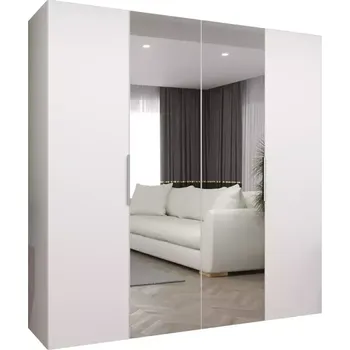 Předsíňová stěna Skříň Marbella II 200 bílá/stříbrná