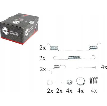 Brzdová hadice 0818Q/ABS Pružinky pro čelisti bubnové brzdy NISSAN TERRANO A.B.S.