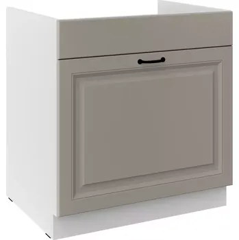 Kuchyňská skříňka Stilo claygrey/bíly 80ZL 1S BB