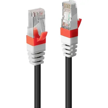 Datový kabel LINDY 45371 RJ45 síťové kabely, propojovací kabely CAT 6A S/FTP 30.00 m černá 1 ks