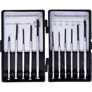 Šroubovák Sada šroubováků hodinářské šroubováky 11 ks