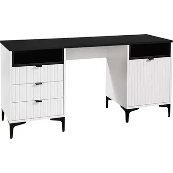 Kancelářská sestava Psací Stůl Fabio 1D3S deska černá