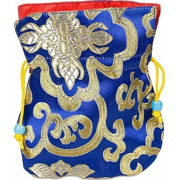 Aroma lampa Brokátový sáček modrý cca 10 x 14 cm