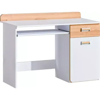 Kancelářská sestava Psací Stůl Lorento 120cm Dub Nash/Bílá