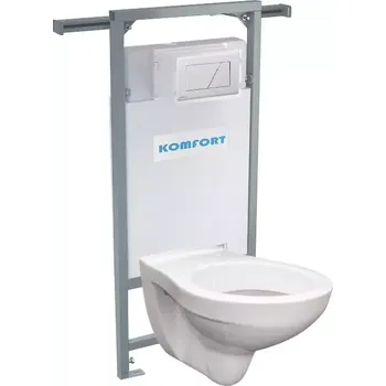 WC sada Alcaplast podomítkový set pro komfort C202 +tlačítko +WC mísa závěsná