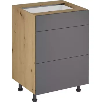 Kuchyňská skříňka Kuchyňská skříňka Langen d60s3 push grey