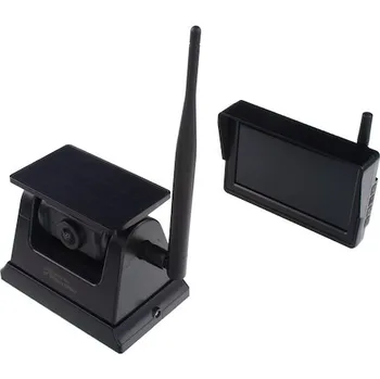 Autodíl SET bezdrátový digitální kamerový systém s monitorem 5 palců AHD, kamera s akumulátorem, svwd50setAHDbat