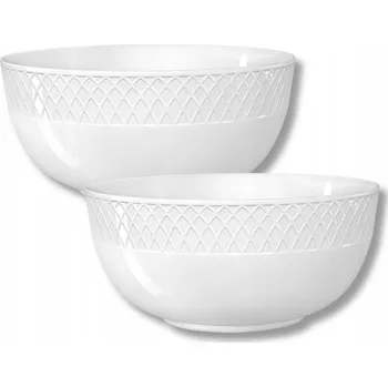 Polévková miska 2 KS bílý PORCELÁN salátová miska 600 ml WILMAX