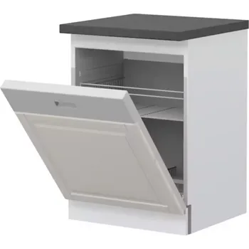 Dvířka na vestavnou myčku Evergreen K60D/4 ivorymat