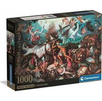 Puzzle Puzzle Clementoni 1000 dílků Bruegel Pád vzpurných andělů