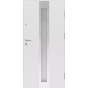 Vchodové dveře Vchodové dveře Grenada 01 90P Bílé otevírané dovnítř