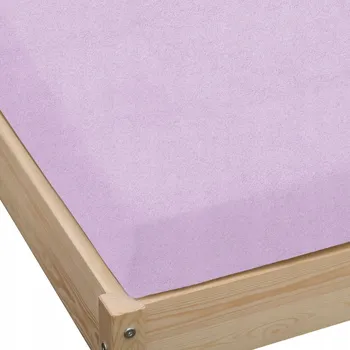 Prostěradlo Froté prostěradlo s gumou 90x200 cm vřesové - SILNÉ / HRUBÉ