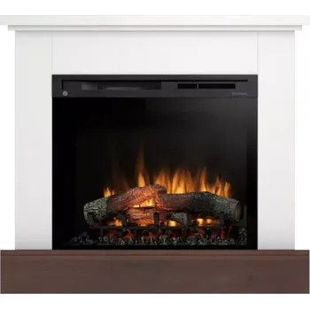 Elektrický krb Jukon 28 bílý mat/tmavý dub