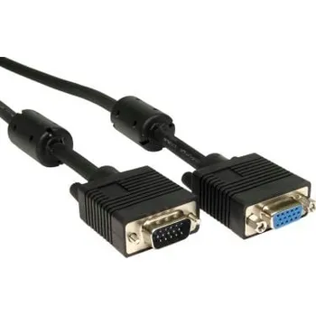Video kabel RS PRO, A: Vnější VGA, B: Vnitřní VGA Kabel VGA 25 m, Černá