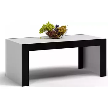 Konferenční stolek Konferenční stolek Deko D1 Černá/Bílá Lesk