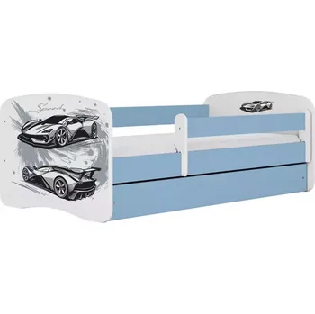 Dětský pokoj Dětská postel Babydreams+SZ+M modrá 80x180 auto