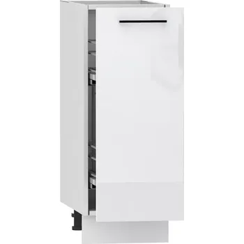 Kuchyňská skříňka Kuchyňská Skříňka Oscar D30 Cargo + Koš bílá lesk/bílá