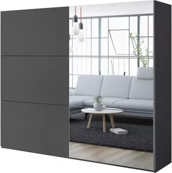 Předsíňová stěna Skříň Vigo 250 grafit / zrcadlo