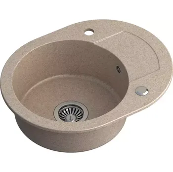 Granitový dřez Dřez Cuba 216 Steingran béžová 58x46x17,5 + sifon