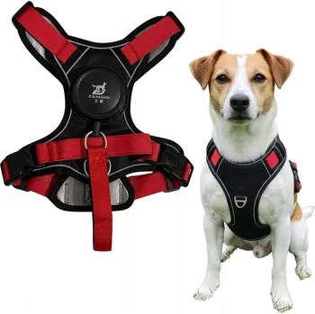 Postroj pro psa Super POSTROJ pro PSA s integrovaným vodítkem GUARD automatické 1,5M - červený M