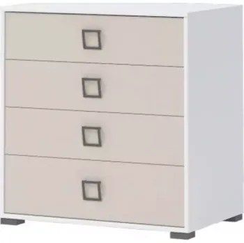 Dětský pokoj Komoda Kiki F4-BE/KI-01 white/sand