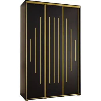 Předsíňová stěna Skříň 45 Canaris 12 180 černá/gold