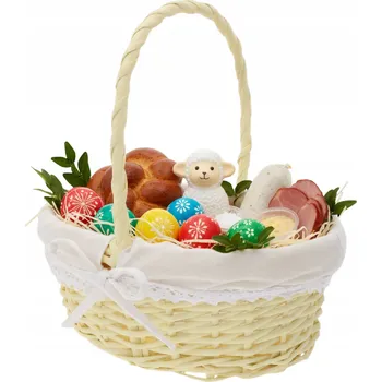 Nákupní košík Proutěný košík žlutý 1 ks