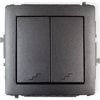 vypínač Vypínač schodišťový dvojitý d dwp-33 grafit