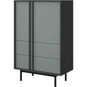 Ložnicová sestava Skříň Alsy 5 aloes/antracit