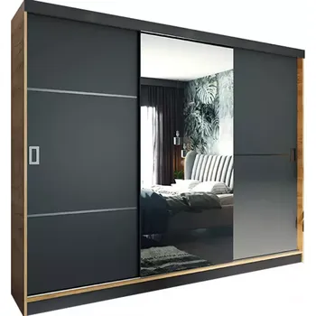 Kancelářská sestava Skříň Retro 200 2l Craft / Přední Grafit