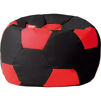 Sedací souprava Sedací vak fotbalový míč kordura černo-červený