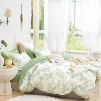 Povlečení Povlečení z bavlněného saténu ALBS-M0027B 140x200 cm Lasher