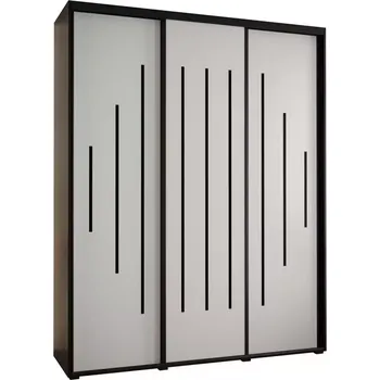 Předsíňová stěna Skříň 45 Canaris 12 200 černá/bílá/černá