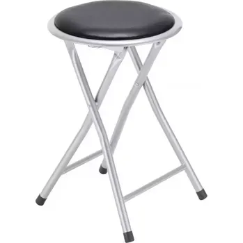 Jídelní židle Stolička skládací Alto Silver černá