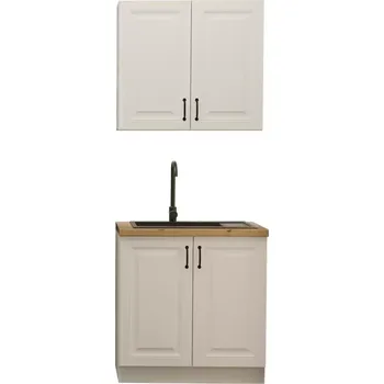 Kuchyňská linka Kuchyňská linka Stilo bílá/bílá 80cm bez pracovní desky