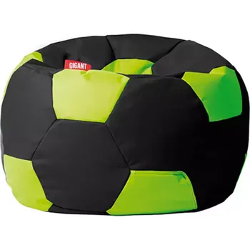 Sedací souprava Sedací vak fotbalový míč kordura černo-limetkový
