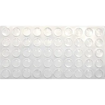 Podložka pod nábytek Silikonové Samolepicí Dorazy 8x2,4mm, Nábytkové Dorazy - Silikonky 50 Ks