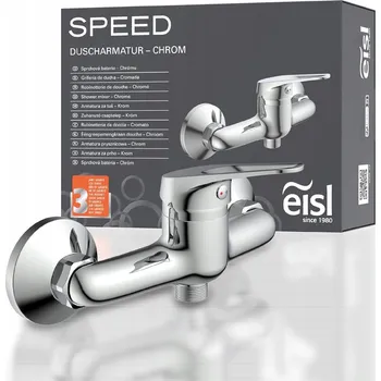 Vodovodní baterie Jednopáková nástěnná sprchová baterie Eisl NI168SCR stříbrná