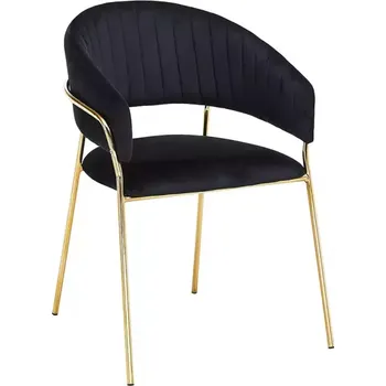 Jídelní židle Židle Lido 80171g černá/zlatá