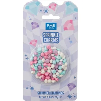 Přisada na vaření a pečení Cukrové diamanty pastelové PME (25 g)