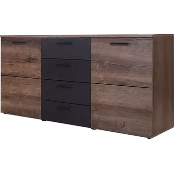 Kancelářská sestava Komoda Durango 149,5cm Černý Dub/Ušlechtilý Dub