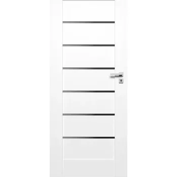 Interiérové dveře Interiérové dveře Campe 6*6 bílá 70L černá lacobel