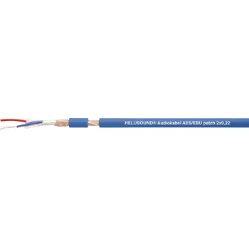 elektrický kabel HELU 400031 kombinovaný kabel 2 x 0.22 mm² modrá metrové zboží