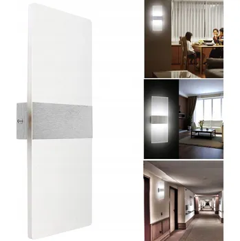 Nástěnné svítidlo LED ZEĎNÍ SVÍTIDLO 6000K 12W VNITŘNÍ DO OBÝVÁKU MINIMALISTICKÉ