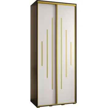 Předsíňová stěna Skříň 45 Canaris 12 110 černá/bílá/gold